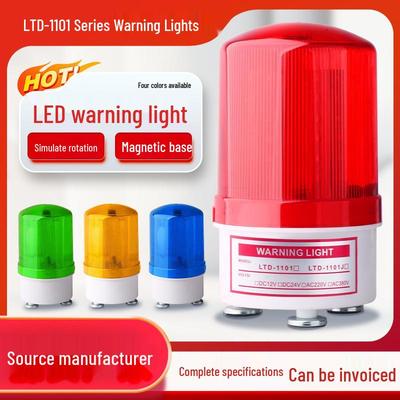 LTD-1101J Magnetic LED Strobe Warning Light - Super Bright, Multi-Voltage Signal Alarm.