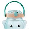 Bear Straw Bottle, Water Bottle with Straw, Cartoon DIY Drinks, Adjustable Straps Beverage, Portable