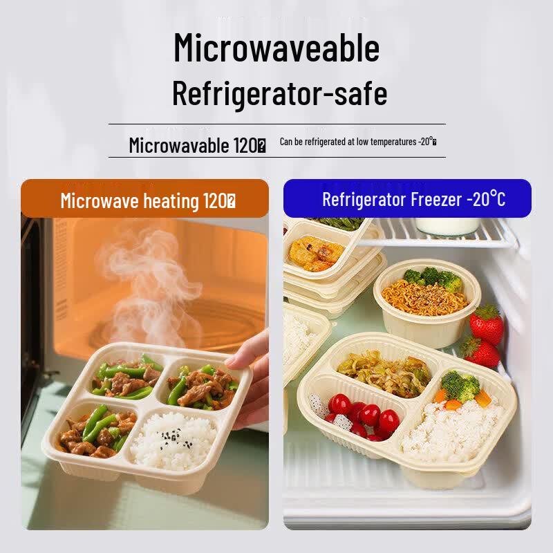 Eco-Friendly Biodegradable Corn Starch Disposable Meal Boxes