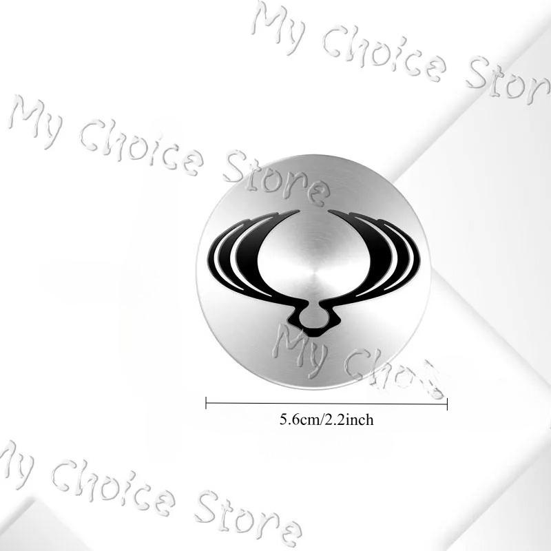 4Pcs 56mm Aluminum Car Styling Wheel Center Hub Caps Sticker For Ssangyong Korando Rexton 2 Tivolan Kyron Actyon Accessories AQ1F3