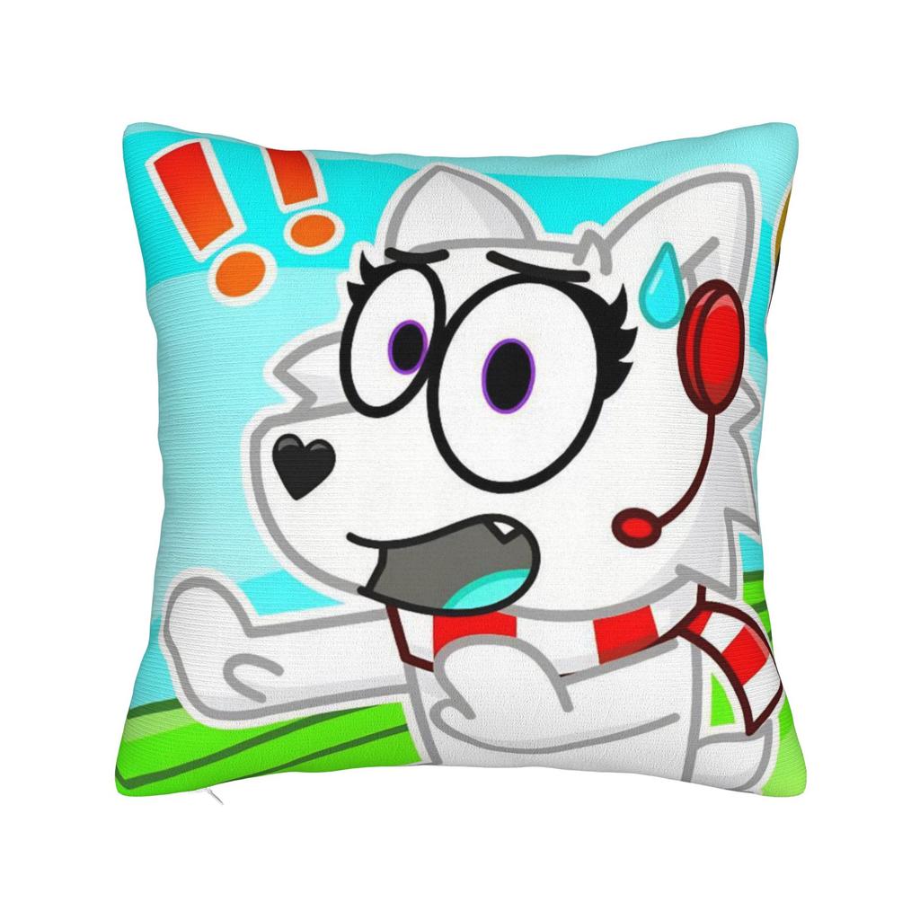Superdog Tylers Snowi Foxs Square Pillow Covers Bed Car Cute Cartoon Cushion Cover Creative Home Decoration Pillow Cover