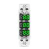 TOMZN DIN Rail 18mm Apmere Meter AC 100A 220V 380V Three Phase Modular Ammeter Indicator LED Digital Display Detector Witch CT