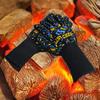 Grillhandschuhe, hohe Temperaturbeständigkeit, Ofenhandschuhe, 500–800 Grad, feuerfeste Grill-Wärmeisolierung, Mikrowellen-Ofenhandschuhe