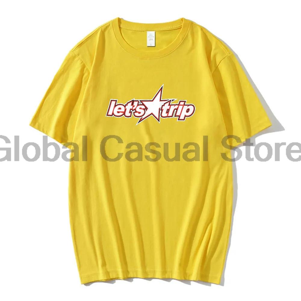 Sturniolo Triplets Lets Trip Star Tshirt Crewneck Short Sleeve Tee Unisex Women Streetwear Tops Fashion Clothes