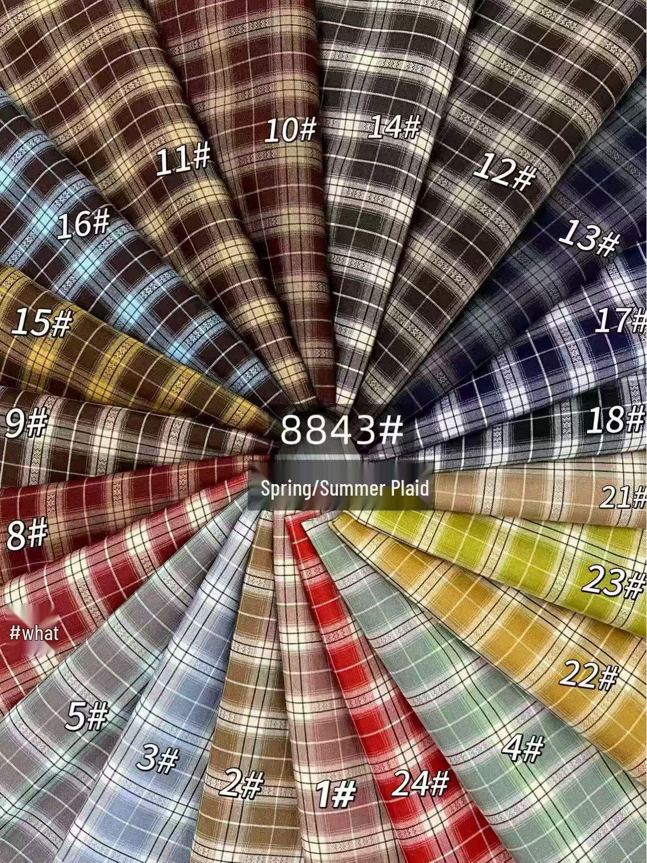 Весенне-Летняя Клетчатая Модная Коллекция Тканей для Женщин и Детей