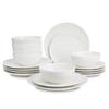 Porcelain Dinner Set for 6 People, with Rose Pattern, Sara DUKA