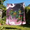 1pc Turtles Outdoor Flannel Blanket, Lightweight Warm Cozy for Travel Camping Office Soft Polyester Fabric