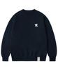 GRAVER [Unisex] Small Cloud Bear Smile Sweatshirt_Navy
