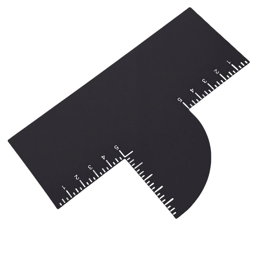 4pcs Easy To Clean Barber Enhancement Card Measurement Indicator Edge Line Up Tool  For Men