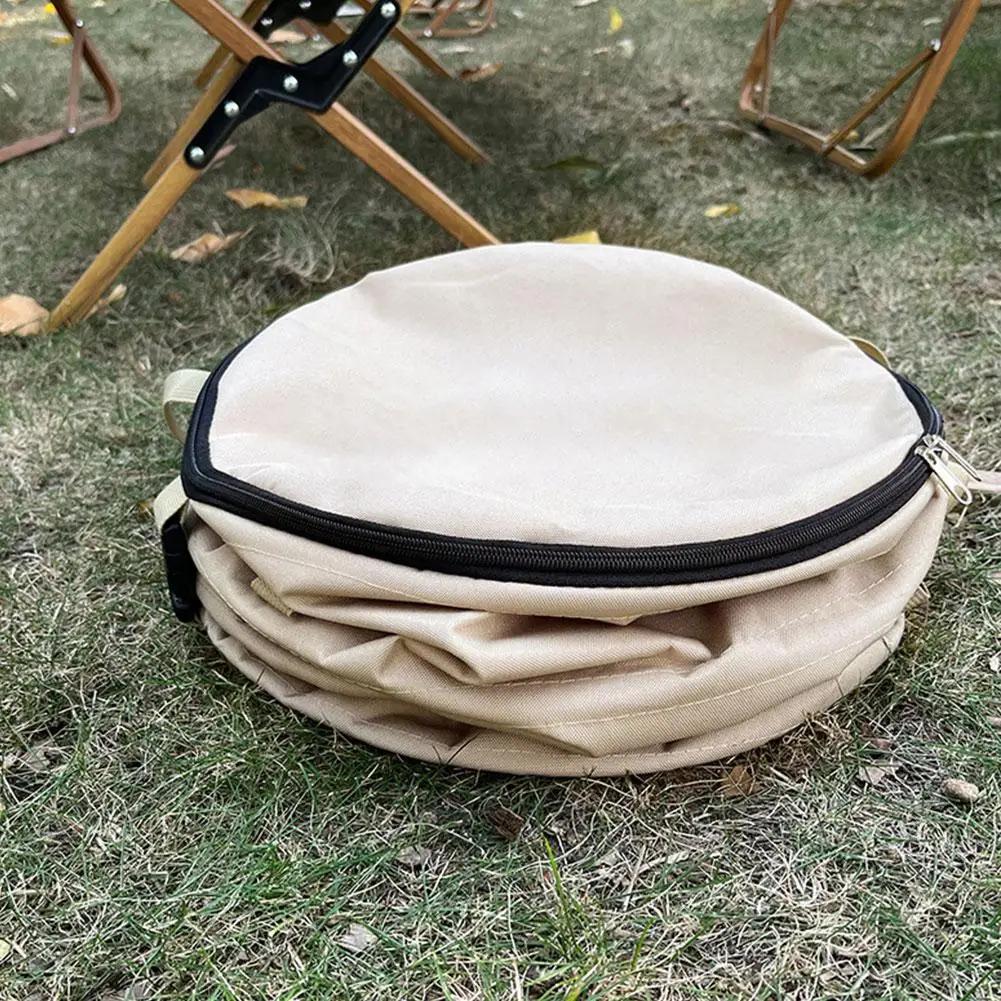 Tragbarer, faltbarer Mülleimer für den Außenbereich, tragbar, für Camping, Zuhause, Spielzeug, Kleidung, Lagerung, Hof, Garten, Laub, Müllsack