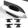 Carbon Fiber 4X Exterior Door Handle Bowl Cover Trim For Ford Explorer 2020-2022