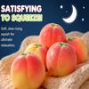 Portable Travel Essential Peach Squishy Fake Fruit Aesthetic Color Slow Rising Squeeze Pocket Desk Gadget Anti Stress Gag Gift