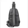 Men's Chest Bag, Genuine Leather Crossbody Bag, Men's Wear-resistant, Expandable, and Reduced Weight