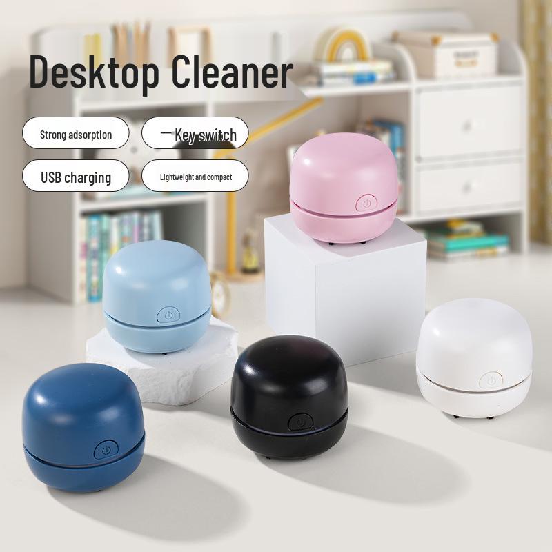 Portable Mini Desktop Vacuum Cleaner for Keyboards and Pencil Shavings with Silent Operation and Large Suction, Wireless