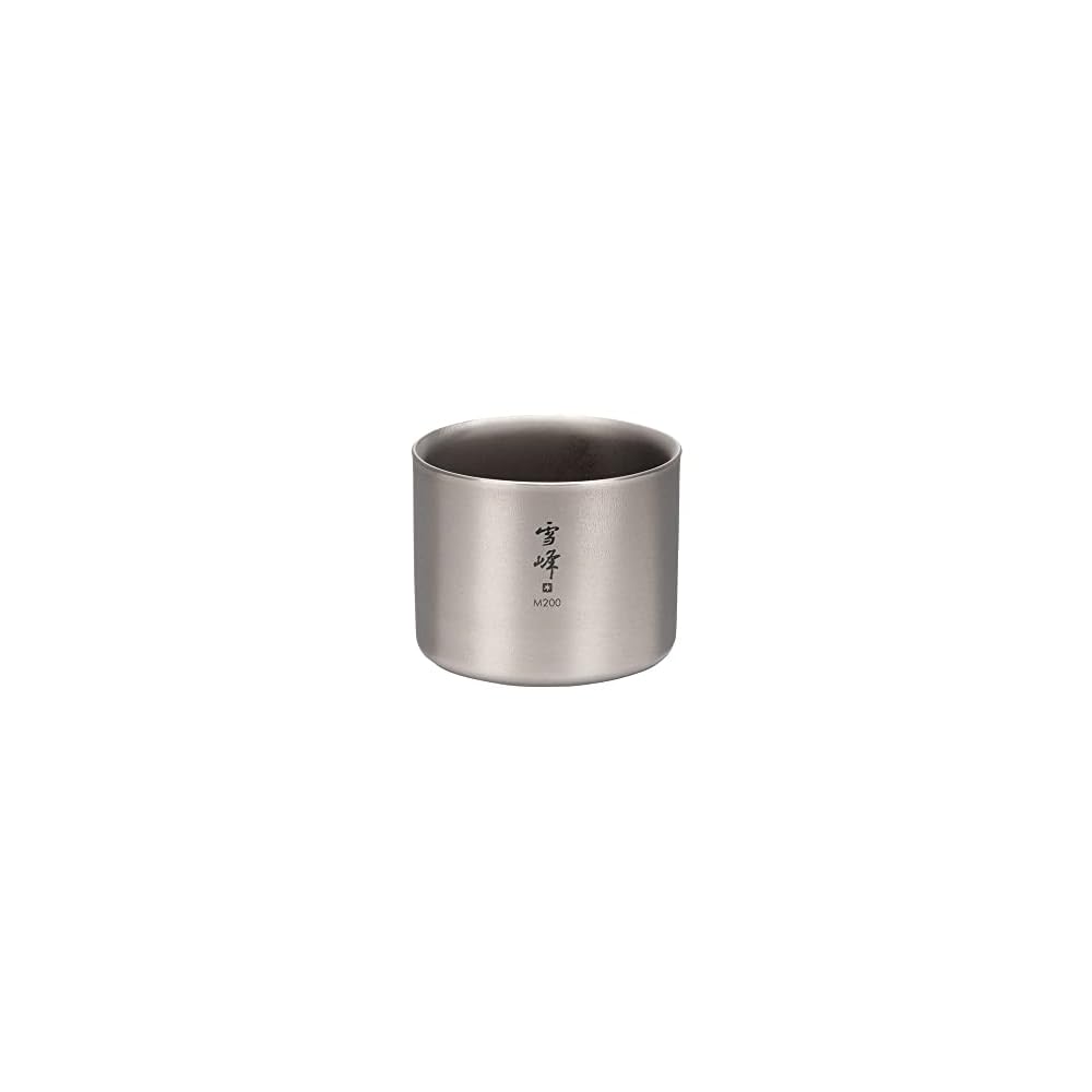 Snow Peak Stacking Mug, Yukimine Series, 200ml, Titanium, Double-Walled, M200 TW-128