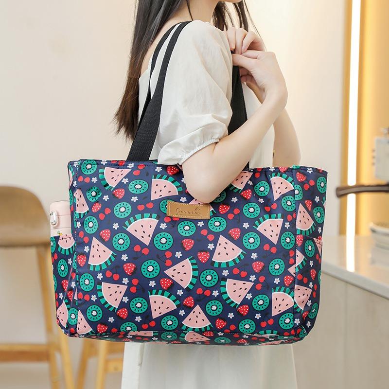 Large Capacity Waterproof Thermal Cooler Bag Women Portable Lunch Travel Picnic Case Insulated Bento Boxes Pouch Food Bags