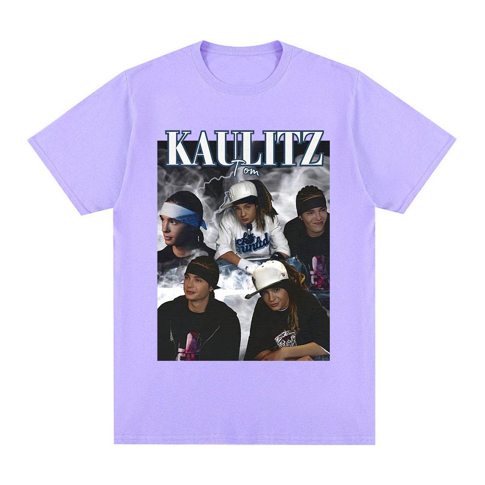 Rock Band Tokio Hotel Tom Kaulitz Grafisk T-shirt Unisex Tøj Hip Hop Punk Gotisk T-shirt Bomuld Oversized Kortærmet T-shirts
