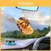 Adorable Cartoon Bee Honeycomb Acrylic Pendant Perfect For Car Accessories And Gifts