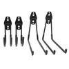 4 Pcs Garage Hook Heavy Duty Strong Bearing Tool Hanger Square and Curved Wall Mounted Hanging