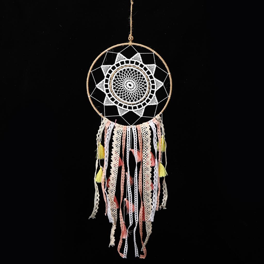 Böhmischer Stil Bunter Quasten Traumfänger Hängeanhänger Heimwand Ornament