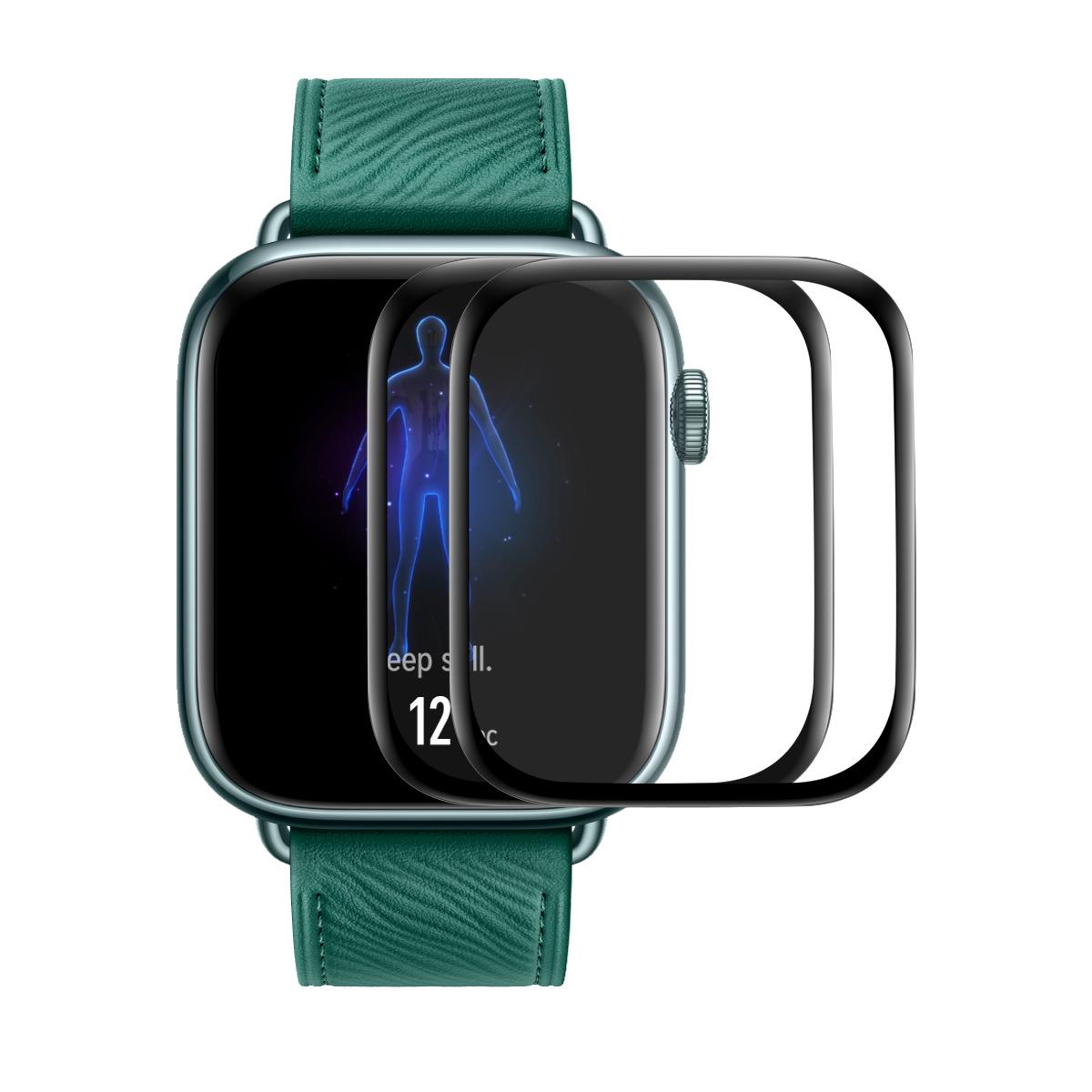 

For Honor Watch 5 2Pcs Screen Protector ENKAY HAT PRINCE 3D Curved PC + PMMA Ultra Clear Film A