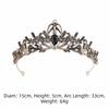 Sparkling Baroque Bridal Crown Alloy Headwear Vintage Prom Tiaras  Wedding