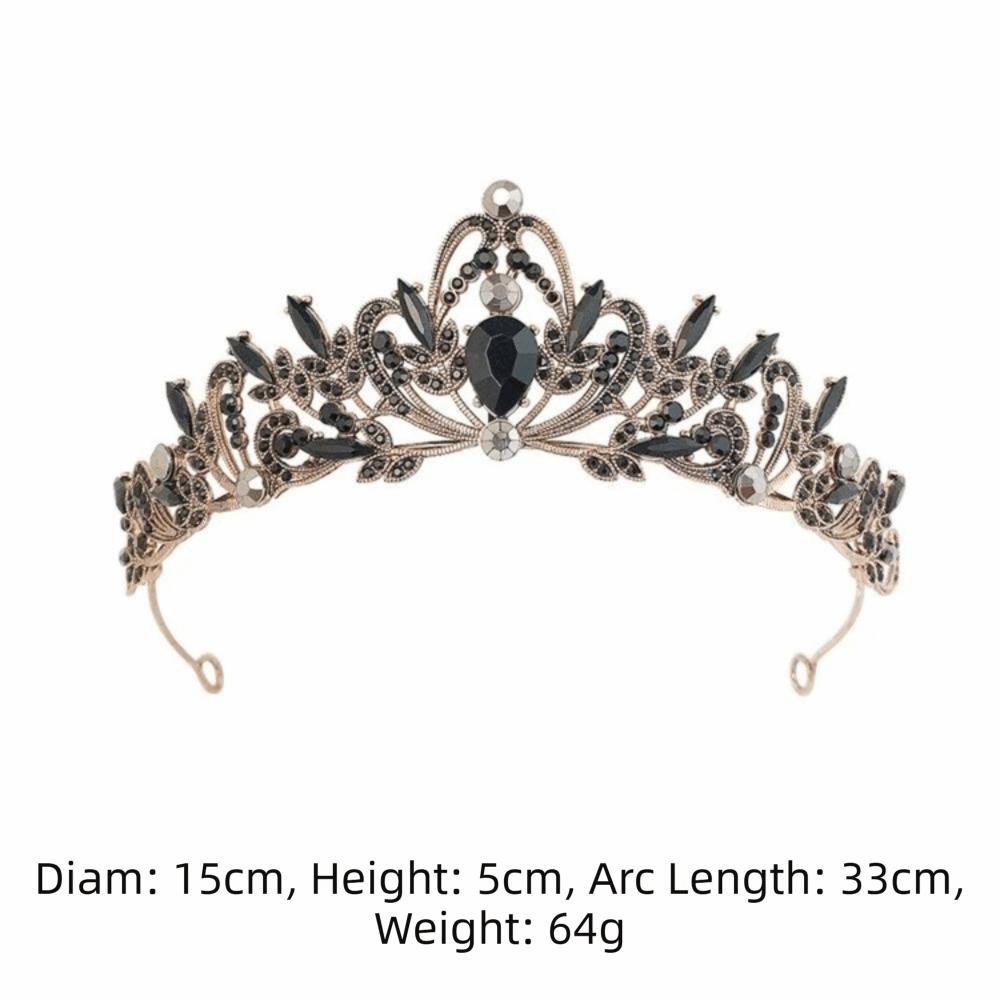 Sparkling Baroque Bridal Crown Alloy Headwear Vintage Prom Tiaras Wedding