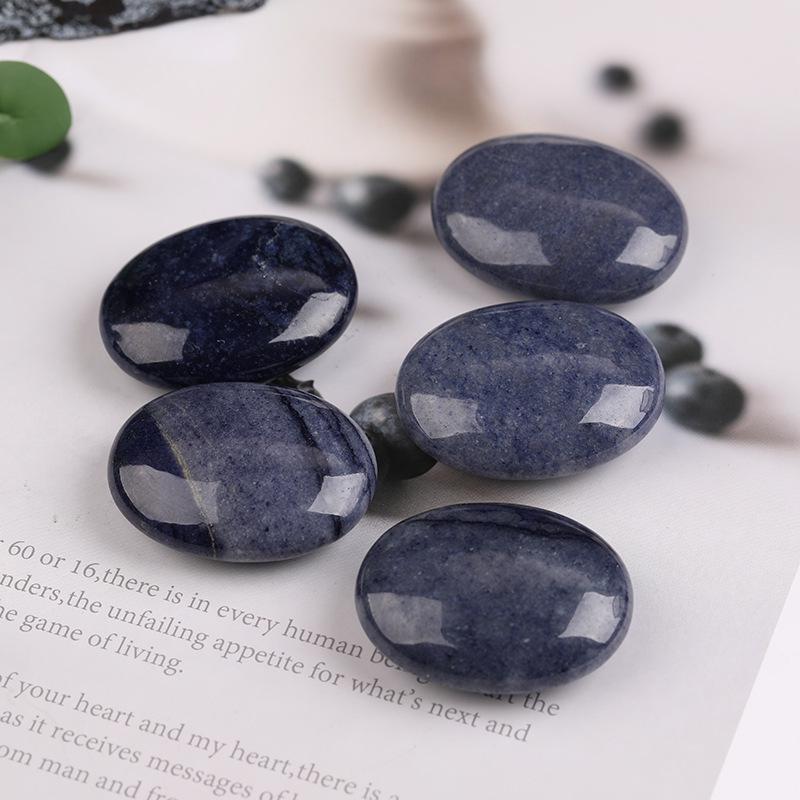 Natural Raw Crystal Hot Compress Stone: Beauty Massage SPA Essential Oil Desktop Ornament