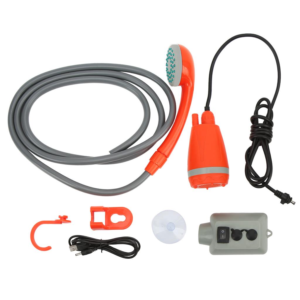 USB Rechargeable Camping Shower Portable Outdoor Shower Universal for RV Yacht Car