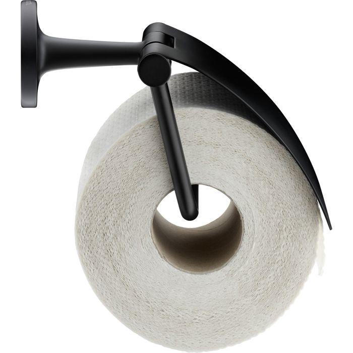 Duravit Starck T Dévidoir de papier wc avec couvercle Noir Mat 125x83x131 mm - 0099404600
