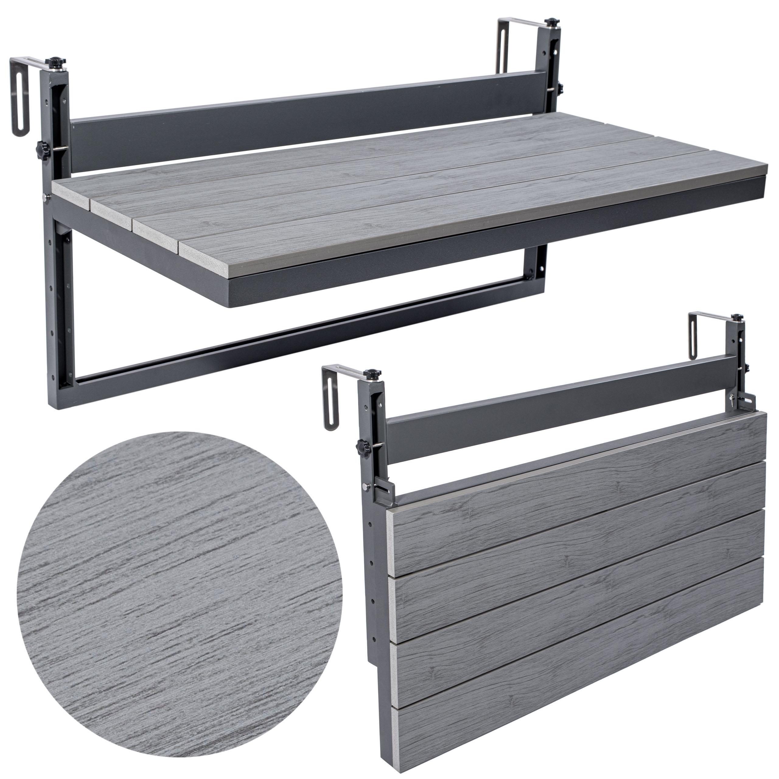 Masă agățată pentru balcon AGATTI STONEWOOD