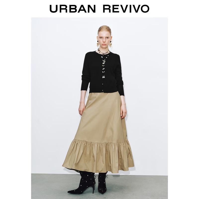 

UR Women s High-Waist Ruffle A-Line Skirt M