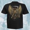 Men's Casual Skull 3D Printed T-shirt Summer Mountain Short Sleeve Top