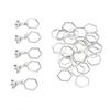 30Pcs Hexagonal Shape Knitting Stitch Markers Sewing Supplies  For Beginners And Professionals
