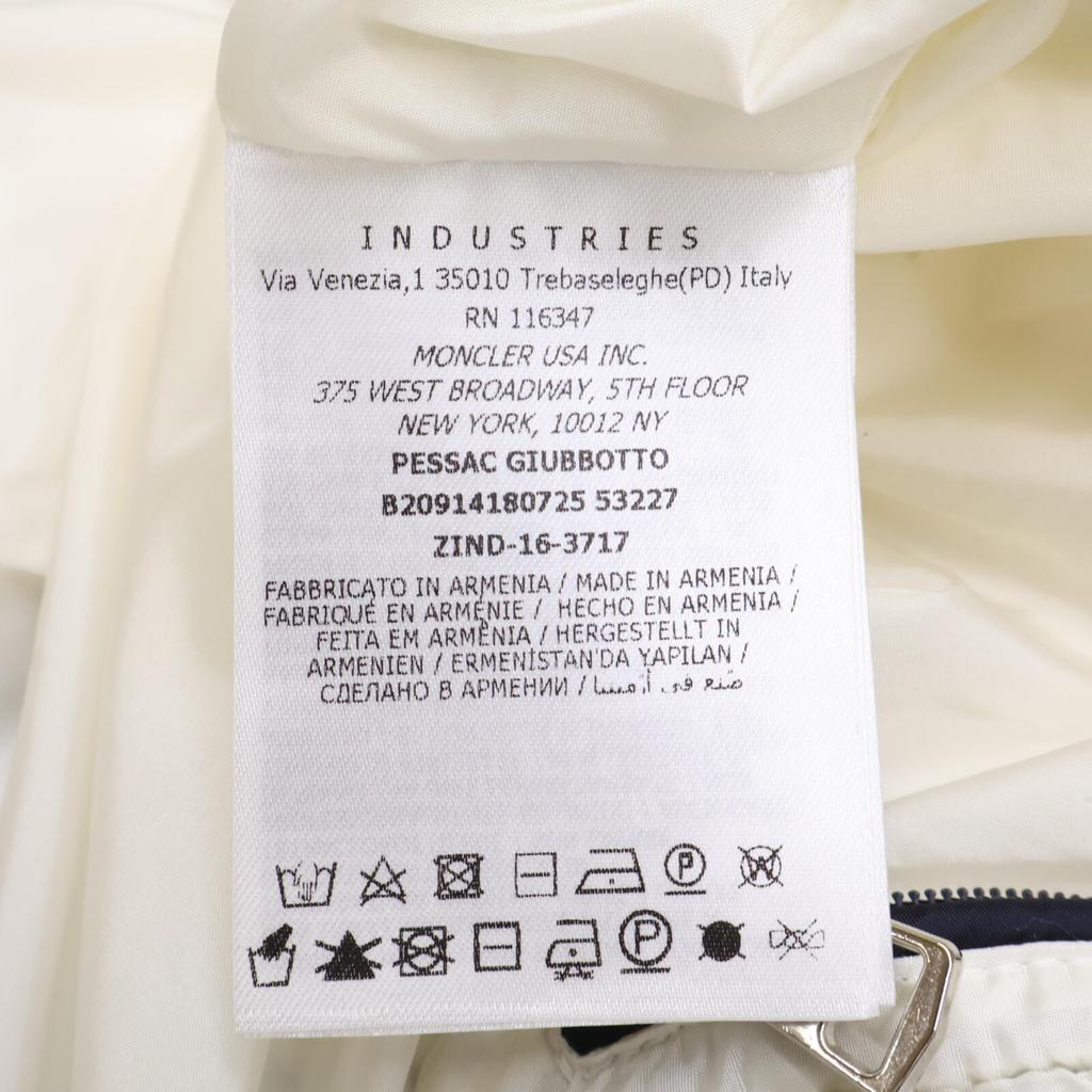 MONCLER PESSAC Pessac down jacket with boa collar Jacket 1 NavyUsed