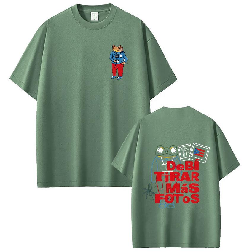ZheXiong TEE ZX Rapper Bad Bunny Tshirt Debi Tirar Mas Fotos DTMF T Shirts Mens Women Clothing Fashion Hip Hop Oversized Tshirt Streetwear 4XL