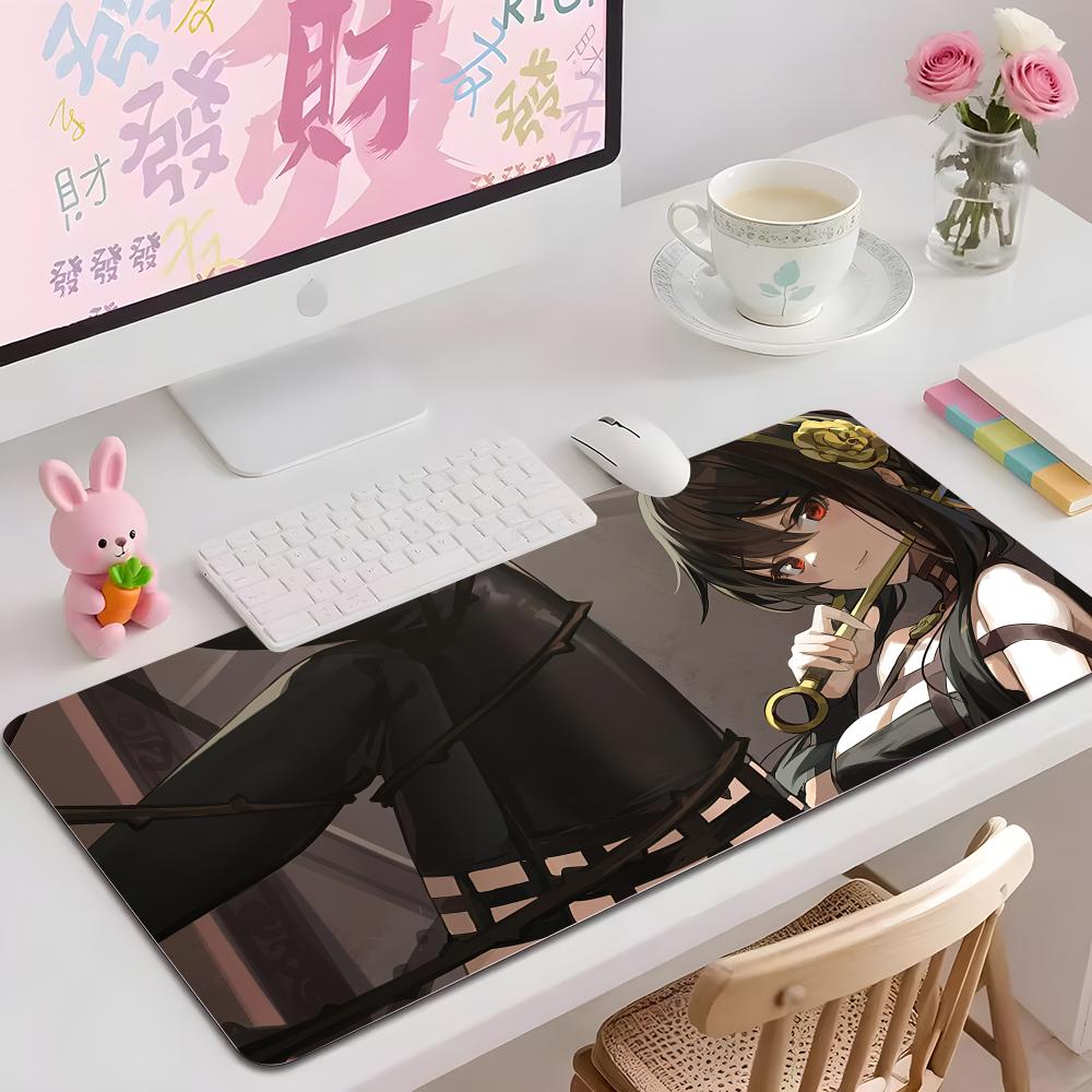 Anime A-spy X FamilyES Mouse Pad Multiple Sizes Large Square Computer Office Game Table Mats Rubber Anti-slip Mousepads