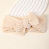 New Solid Solor Children's Hair Accessories Baby Plush Bow Headband Baby Soft and Comfortable Fabric Headband