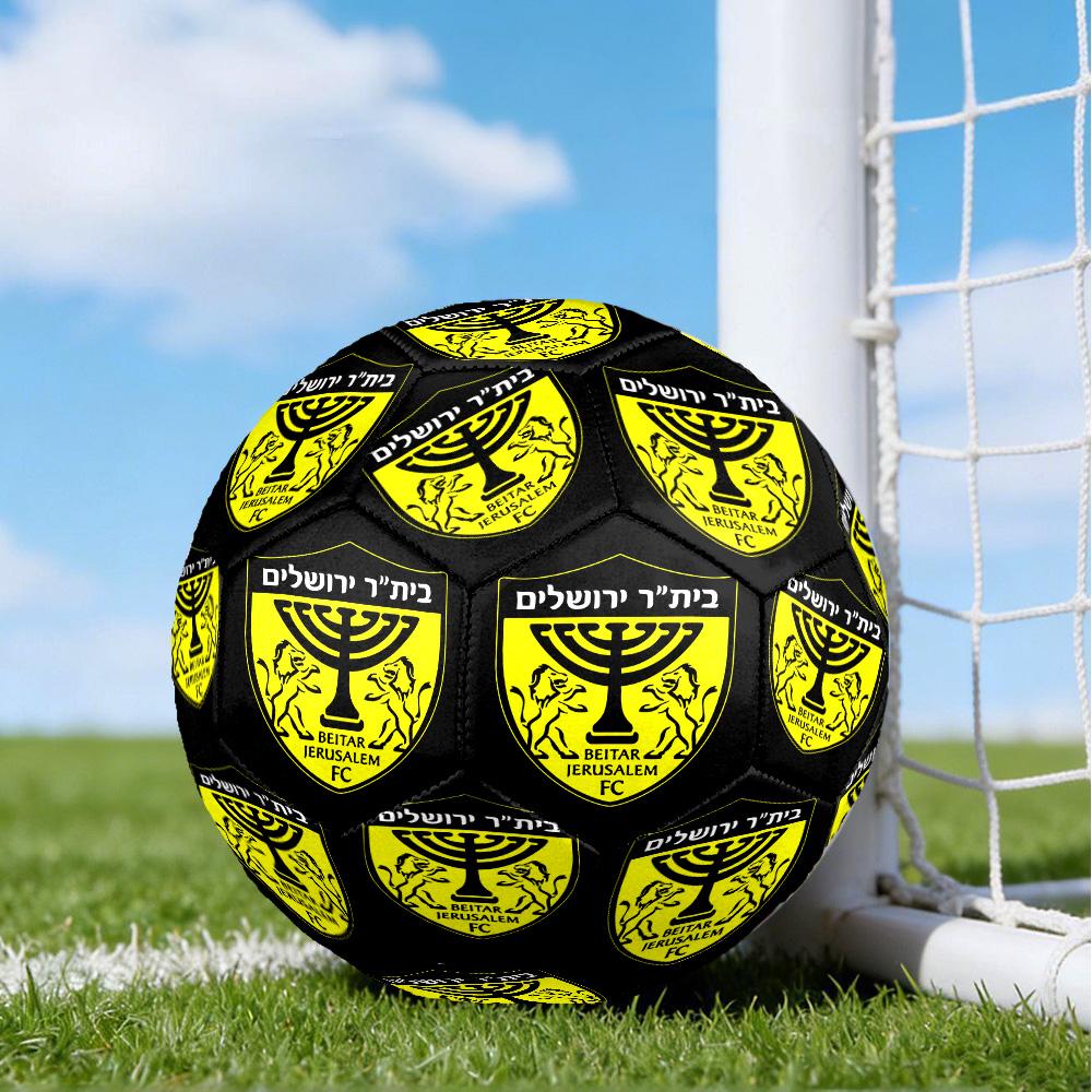 Beitar Football Club Printed Size 5 Soccer Balls, High-Quality, Anti-Slip, Protective Football, A Unique Gift , Birthdays, Christmas Gifts