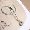 Natural Hetian Jade Agate Hand-Woven Lanyard Necklace Rope - Chinese Style Simple Pendant Rope
