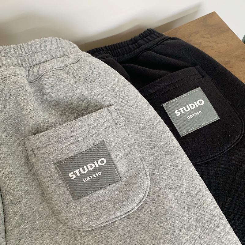 Boys' Cool Spring Sweatpants: Mid-Sized, Soft, Versatile, Loose-Fit, Cuffed Sports Pants