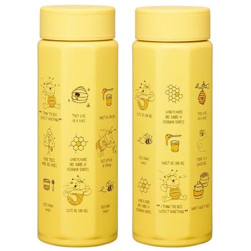 Skater Stainless Steel Mug Bottle 500ml Easy to Hold Octagonal Thermal/Cold Water Bottle Disney Winnie the Pooh STO5-A