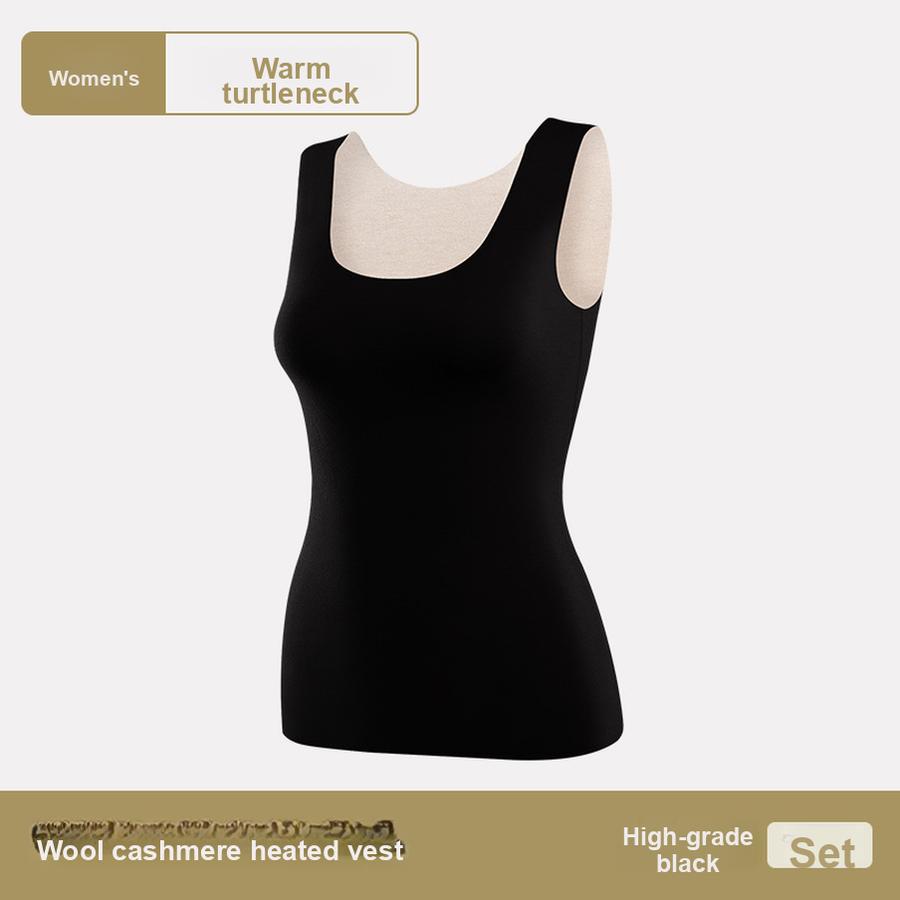 

Women s Fleece Thermal Vest Winter Thick Padded Vest Bodywear 2XL чорний