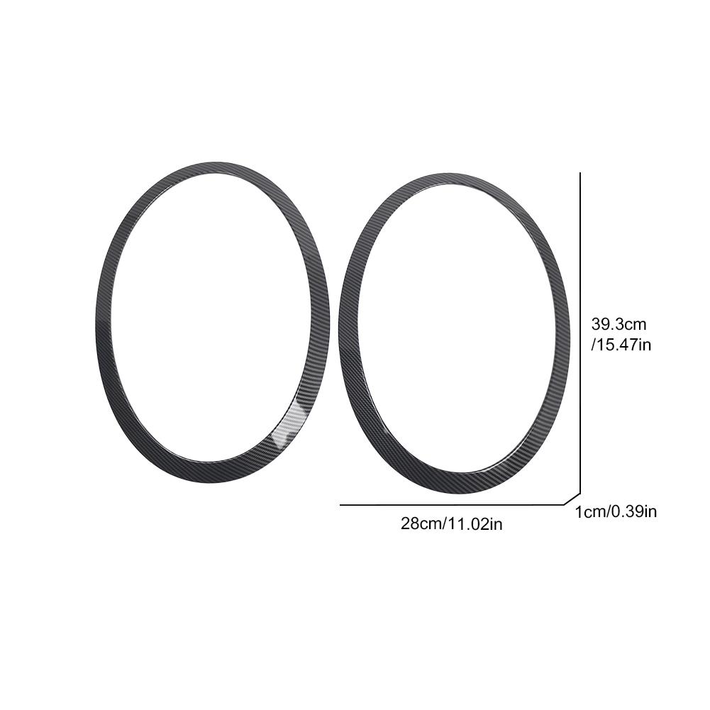 2 Stück Scheinwerferring-Lünettenverkleidung 51712355791 51712355798 Auto-Frontscheinwerfer-Zierring-Abdeckung Dekor für MINI F55 F56 F57 Zubehör