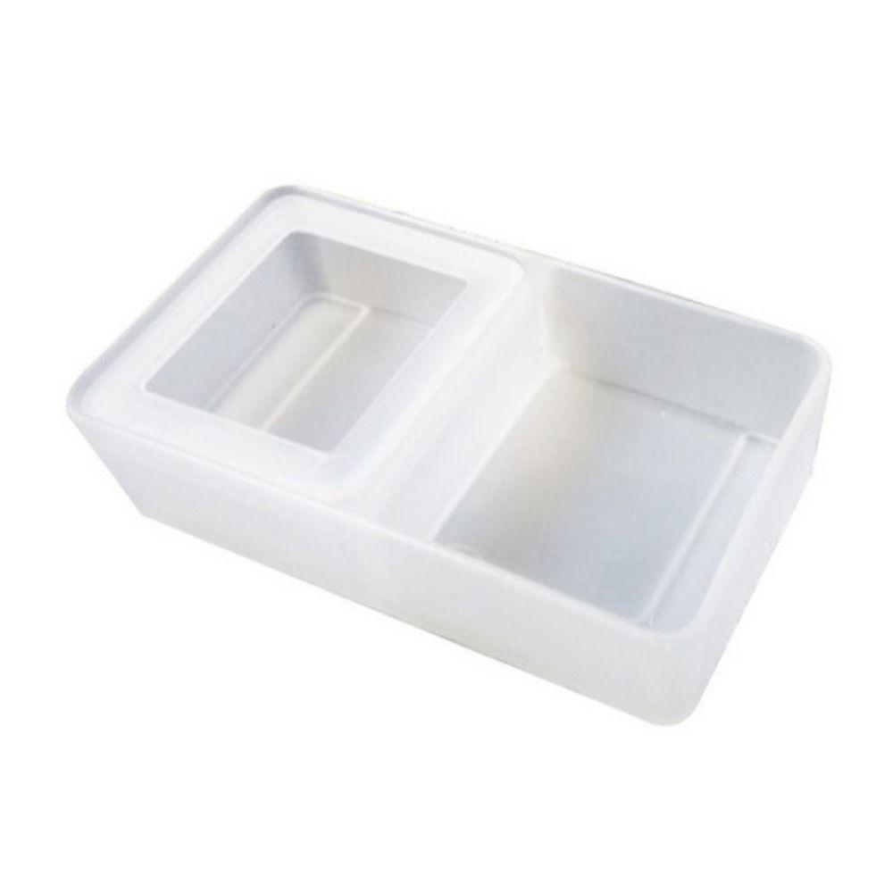 

Black/White Reptile Feeding Bowl Plastic Worm Dish Plastic Breeding Feeders Box Snake белый