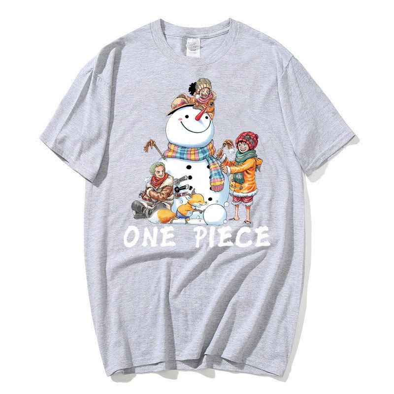 Anime ONE PIECE Luffy Harajuku Tričko Pánské Kawaii Manga Grafika Letní tričko Oversized Krátké Rukávy Kreslená Bavlněná trička Unisex Streetwear