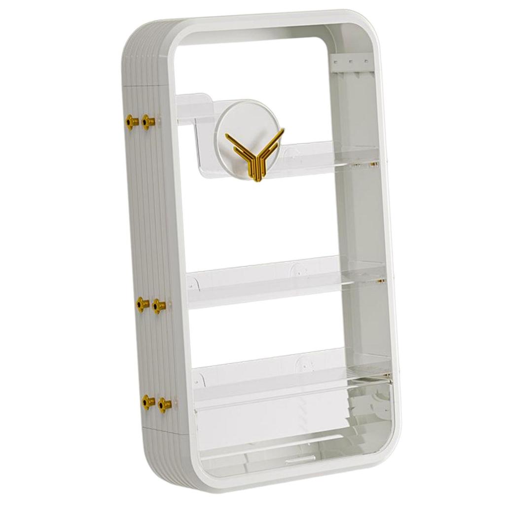 Bathroom Vanity Rack Shelf, Multifunctional Cosmetic Makeup Storage Rack, Towel Dispenser