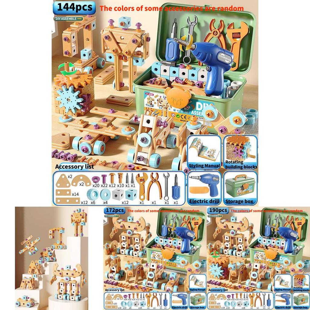 Diy Childrens Repair Tool Set With Screwdriver And Electric Drill For Handson Learning