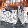 5 Stück Papiergeschenktüten mit Blumendruck, faltbare Geschenk- und Einkaufshandtaschen für Geburtstag, Hochzeit und Weihnachten, für den täglichen Gebrauch und als Feiertagsverpackung