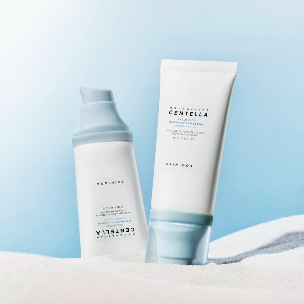 Skin1004 Madagascar Centella Hyalu-Cica Water-Fit Sun Serum SPF50+ PA++++ Crema Solare Idratante 50ml